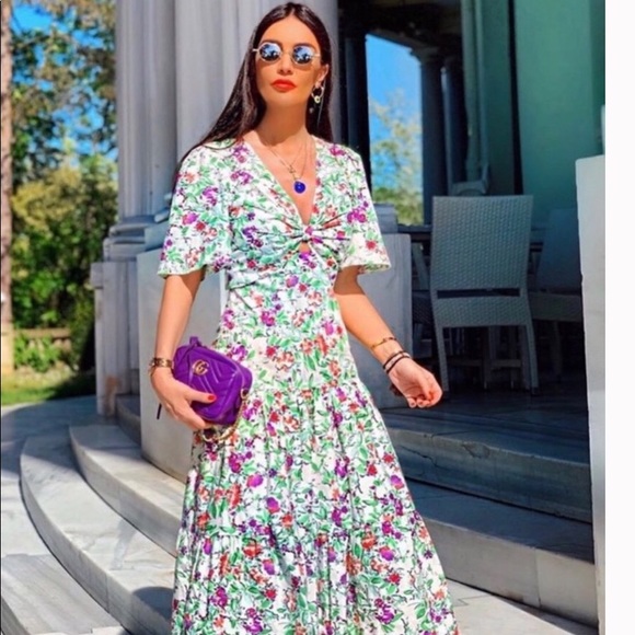 Zara Dresses & Skirts - Zara floral midi dress